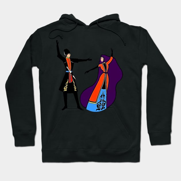 Armenian Folk Dance Hoodie by doniainart